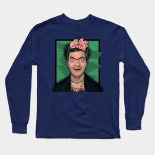 Frida Kahlo - Mr Bean Long Sleeve T-Shirt